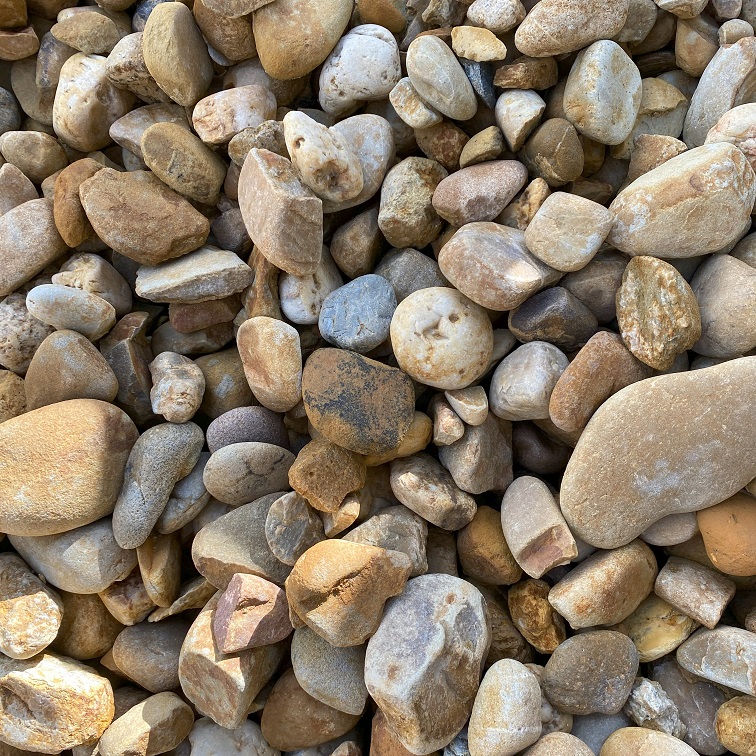 Brown River Pebbles, 20-150mm – Baw Baw Garden Supplies & Equipment Hire